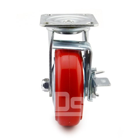 DS34系列 鐵芯聚氨酯 中重型 工業(yè)物流 邊剎腳輪(載重量:150~300kg) DS34系列 鐵芯聚氨酯 中重型 工業(yè)物流 邊剎腳輪(載重量:150~300kg)