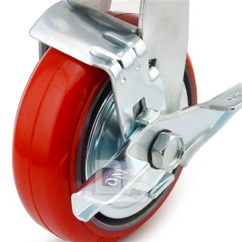 DS34系列 鐵芯聚氨酯 中重型 工業(yè)物流 邊剎腳輪(載重量:150~300kg) DS34系列 鐵芯聚氨酯 中重型 工業(yè)物流 邊剎腳輪(載重量:150~300kg)