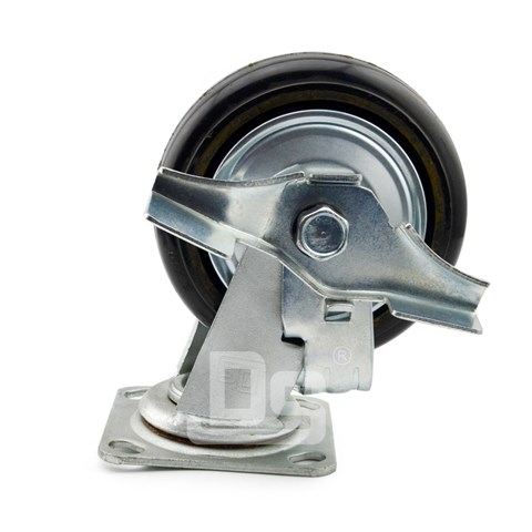 DS34系列 鐵芯橡膠 中重型 工業(yè)物流 邊剎腳輪(載重量:115~150kg) DS34系列 鐵芯橡膠 中重型 工業(yè)物流 邊剎腳輪(載重量:115~150kg)