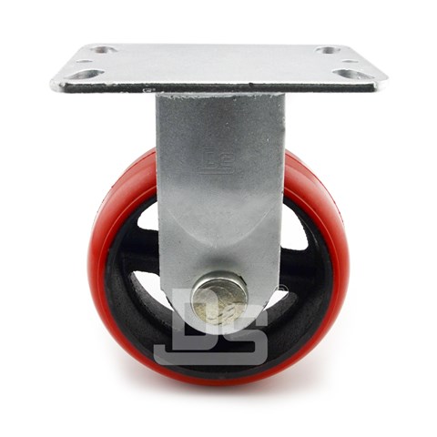 DS42系列 鐵芯聚氨酯 重型 定向腳輪(載重量:450~650kg) DS42系列 鐵芯聚氨酯 重型 定向腳輪(載重量:450~650kg)