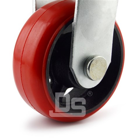 DS42系列  鐵芯聚氨酯   重型  定向腳輪(載重量：450~650kg)