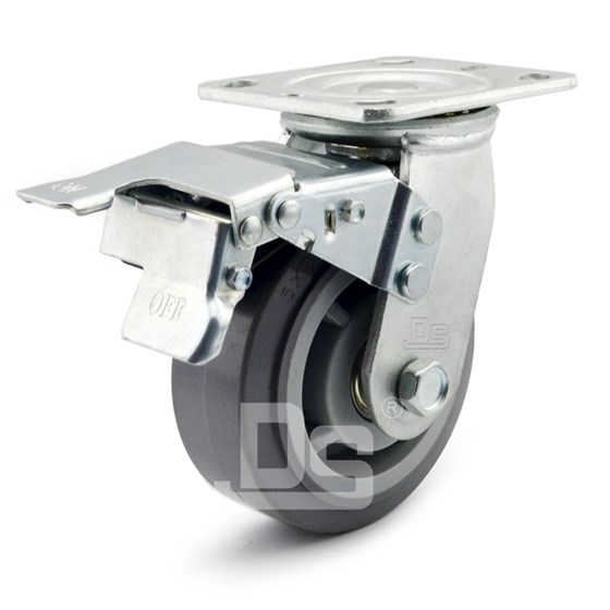 DS40系列 TPE塑料芯靜音 S.SWB 萬向帶前剎 (3) DS40系列 TPE塑料芯靜音 S.SWB 萬向帶前剎 (3)