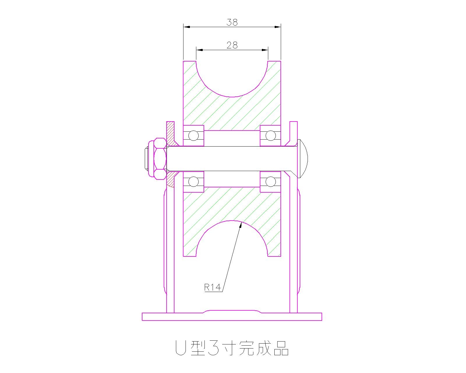大世腳輪3寸U型輪 大世腳輪3寸U型輪