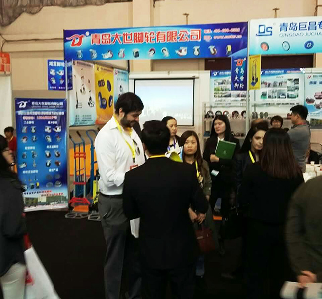 青島國(guó)際會(huì)展中心&mdash;大世腳輪首次參展