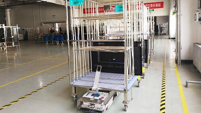 青島大世靜音腳輪助力海信工廠物流改善 青島大世靜音腳輪助力海信工廠物流改善